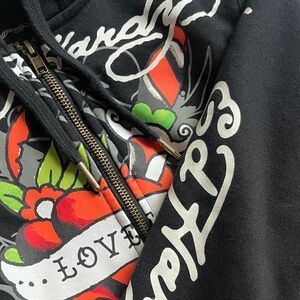 Ed Hardy Cropped Zip Up